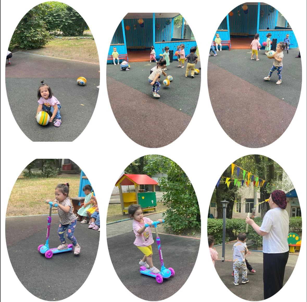 Жазғы сауықтыру іс- шара .Тақырыбы: “ Доп ойындары”Кіші топ”Балапан”  Тәрбиеші: Сабасбаева Д